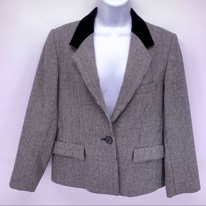 VINTAGE Evan Picone Houndstooth Union Made 1980s Blazer